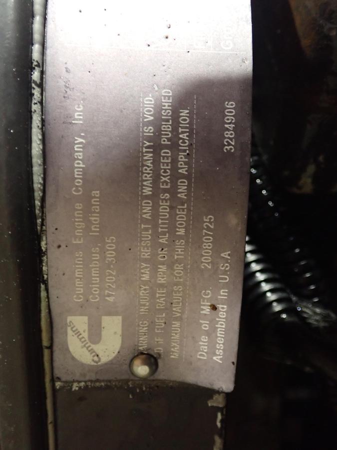 Used 2008 Cummins QSC 8.3 Turbo Diesel Egine CPL 8627