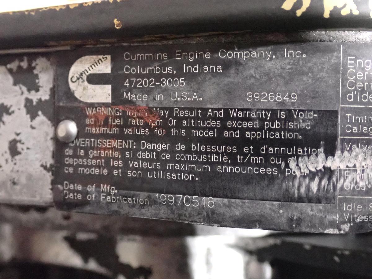 Used 1997 Cummins 6CTA 8.3 Diesel Truck Engine 250 HP