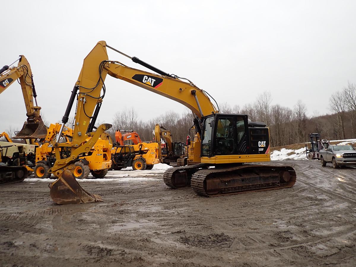 Used 2017 CAT 335F LCR Hydraulic Excavator w/ PROGRESSIVE THUMB!
