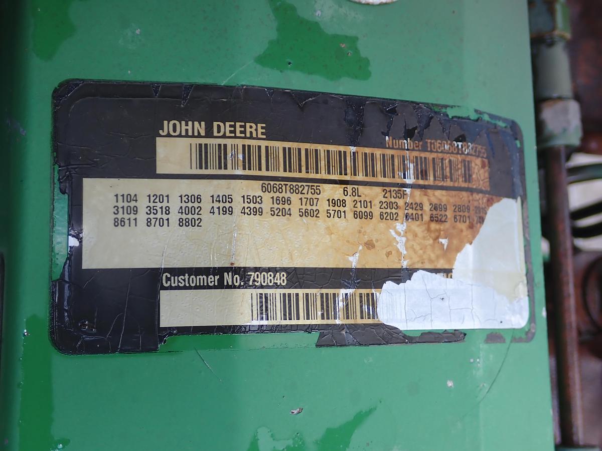 Used 2001 John Deere 6068TF150 Diesel POWER UNIT