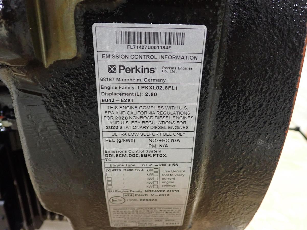 2020 Perkins 904J-E28T Diesel Engine FACTORY SURPLUS! CAT C2.8