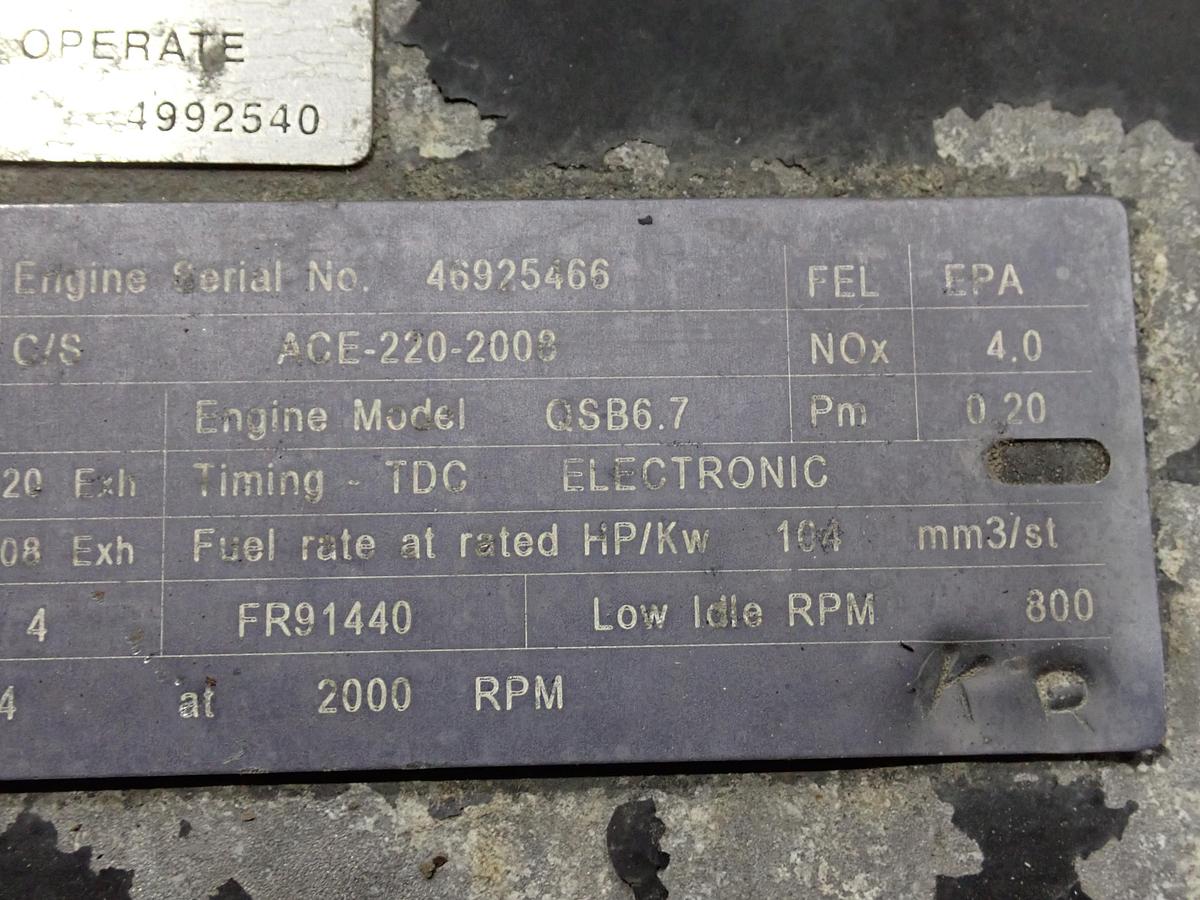 Used 2008 Cummins QSB 6.7 Diesel Engine CPL 8466
