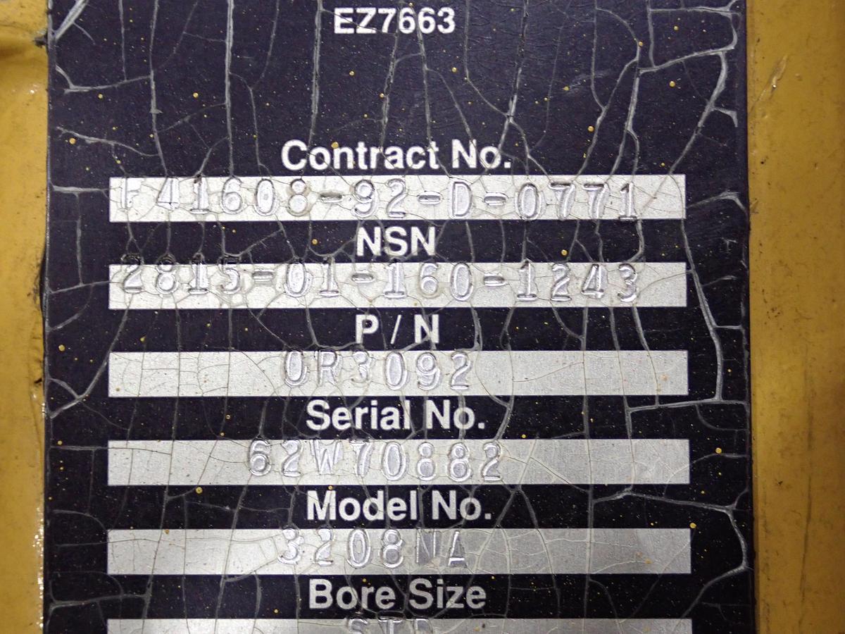 1992 CAT 3208 Diesel Engine GOVERNMENT SURPLUS REBUILD