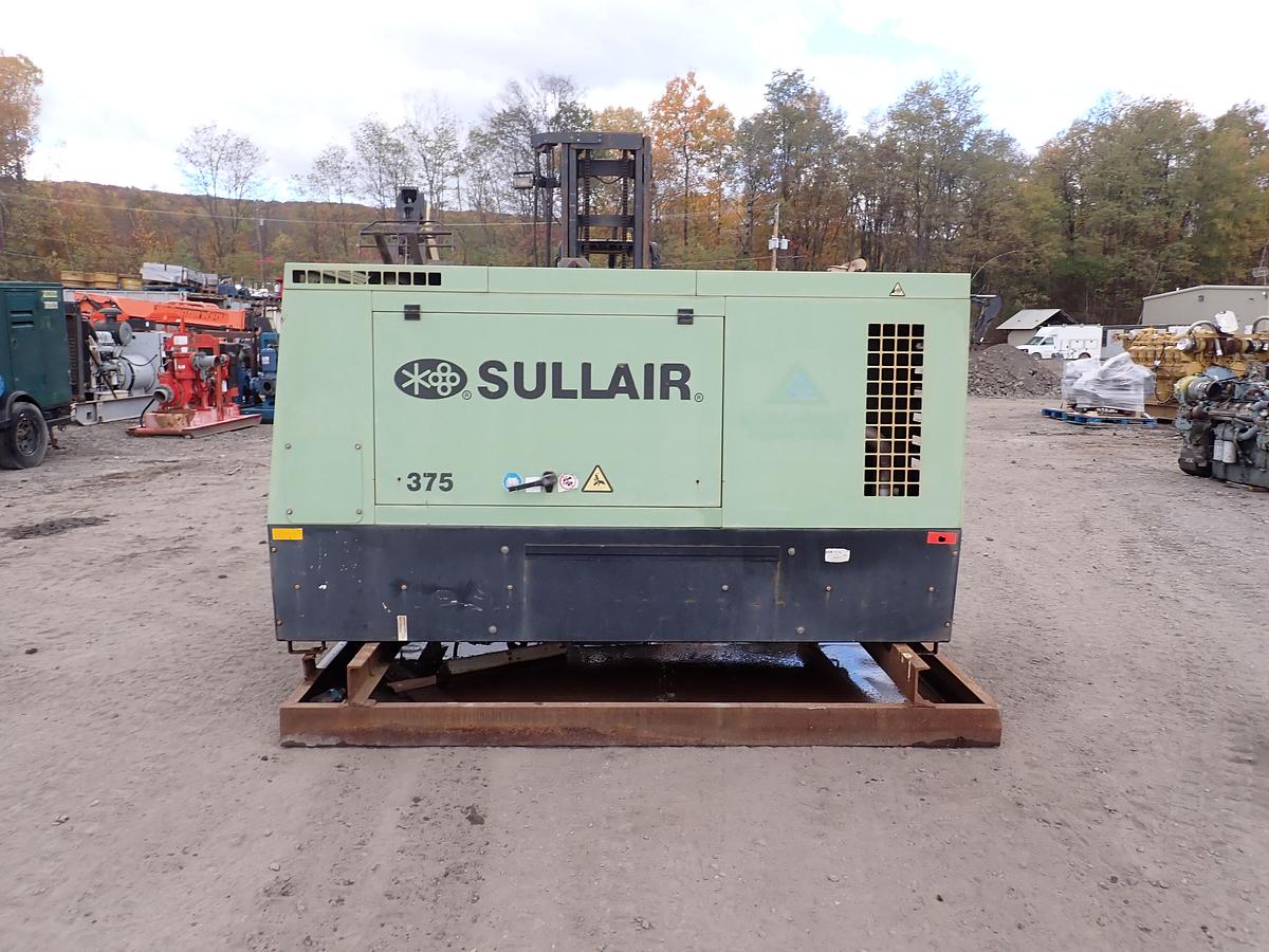 Used 2015 Sullair 375C Air Compressor CAT DIESEL 375 CFM 1678 HOURS