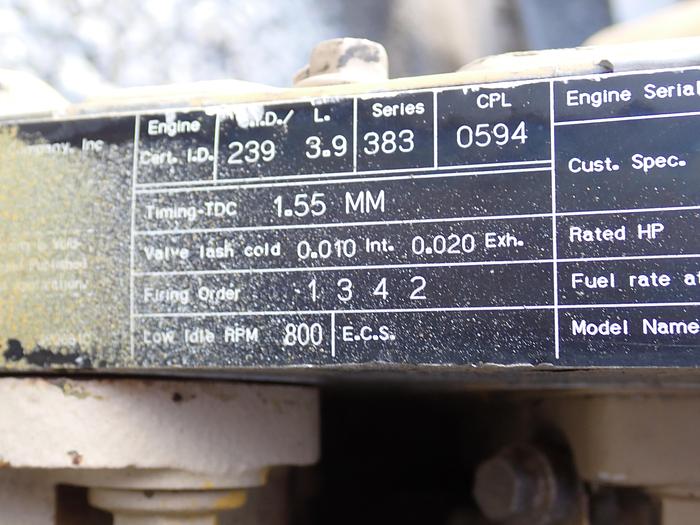 Used 1992 Cummins 4BTA 3.9