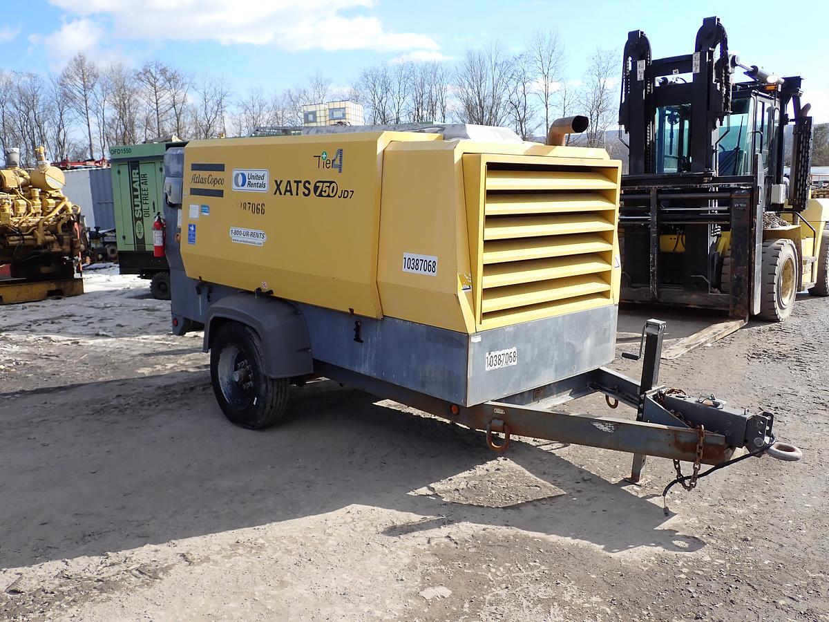 Used 2014 Atlas Copco XATS750JD7 750 CFM Air Compressor 150 PSI!