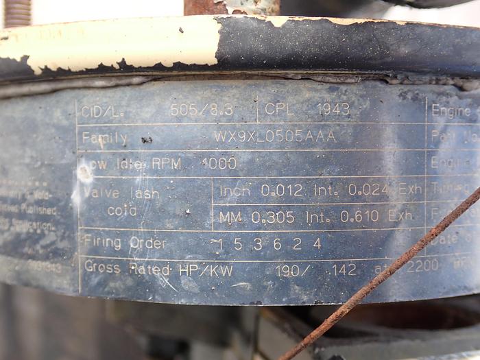 Used 1998 Cummins 6T-830 Turbo Diesel Engine CASE 821B Loader CPL 1943 6CT 8.3