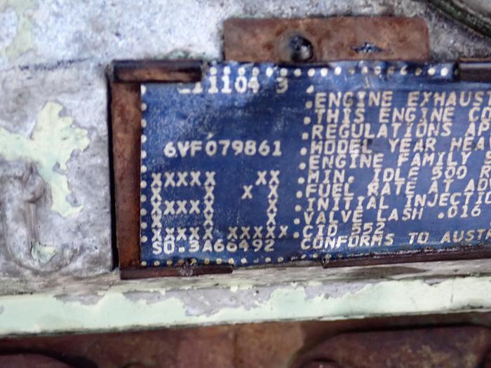 Used 1981 Detroit Diesel 6V92TA Engine MECHANICAL 335 HP 8067-7817