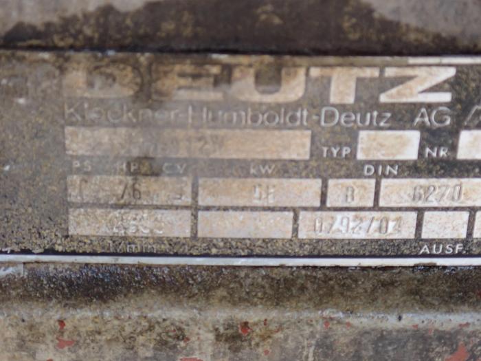 Used DEUTZ BF6L912W Turbo Diesel Engine 