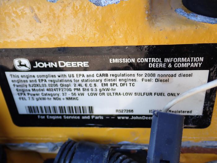 Used 2008 John Deere 4024TF270 Diesel Engine