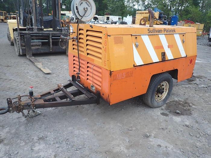Used 2008 Sullivan D185 185 CFM Air Compressor LOW HOURS! VIDEO! Towable Deere Diesel