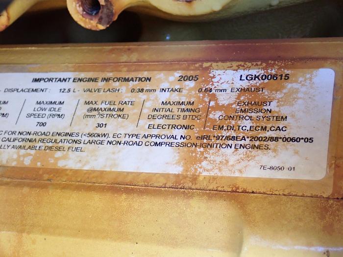 Used 2005 CAT C13 440 HP Diesel Engine POWER UNIT W/ OIL FIELD TRANSMISSION CX31