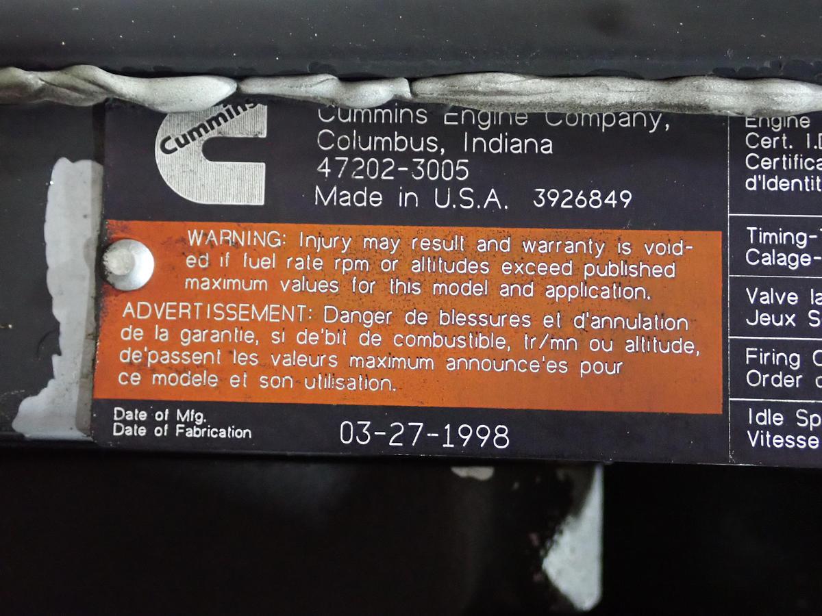 Used 1999 Cummins 5.9 ISB 190 Diesel Truck Engine 37K MILES!!