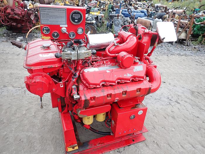 Used 1996 CAT 3208 Marine Diesel Engine 4W-0860 LOW TIME!