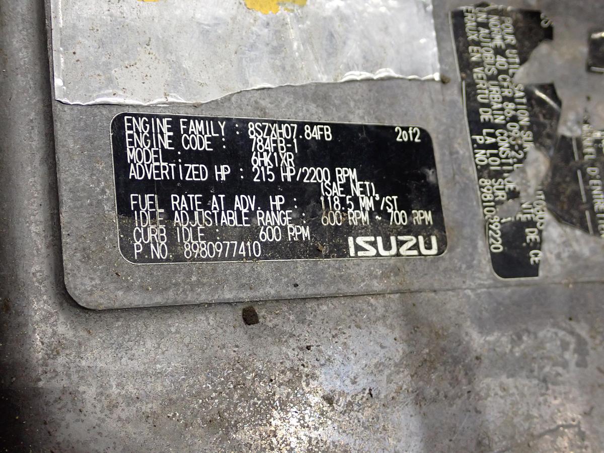 Used 2008 Isuzu 6HK1 Diesel Truck Engine