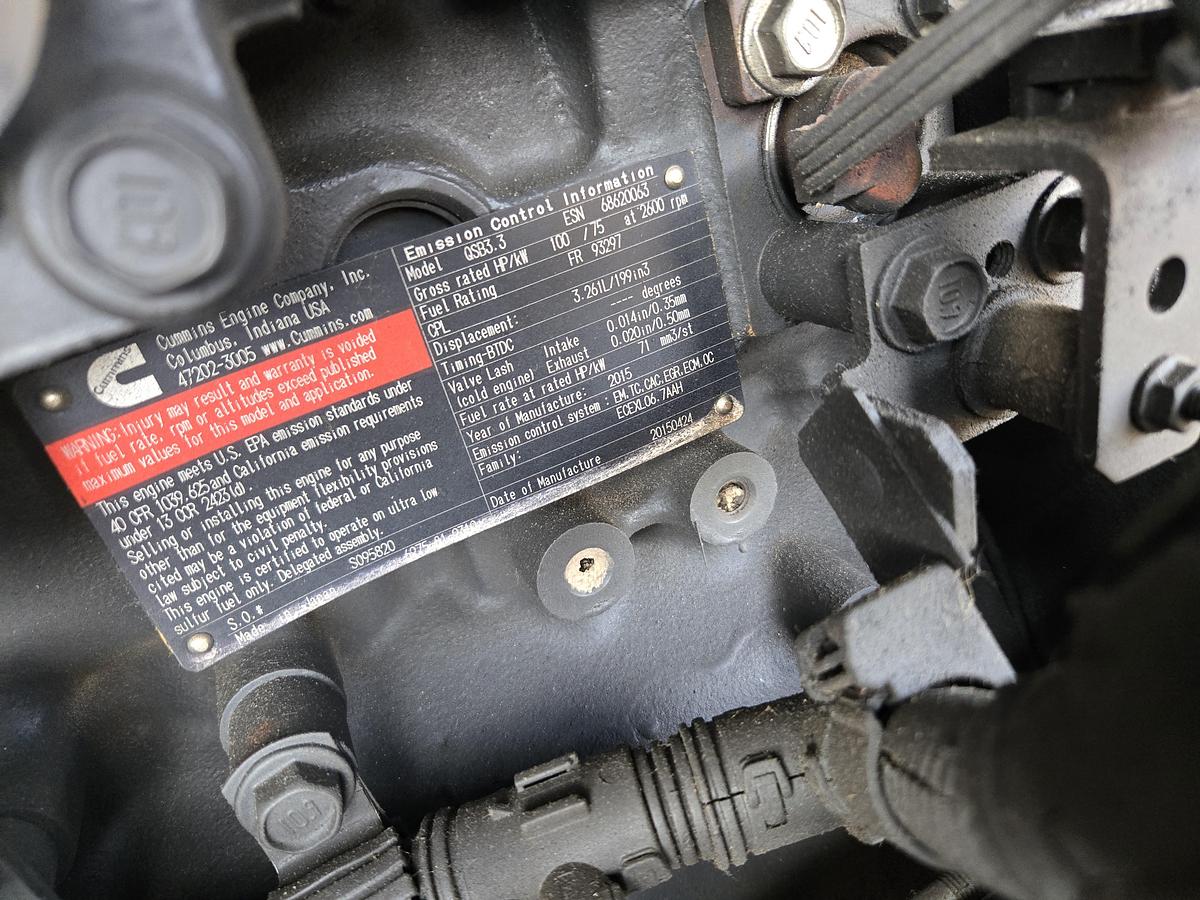 Used 2015 Cummins QSB 3.3 Diesel Engine JLG Telehandler CM2250