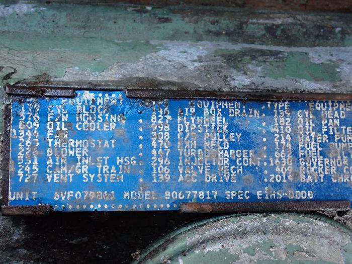 Used 1981 Detroit Diesel 6V92TA Engine MECHANICAL 335 HP 8067-7817