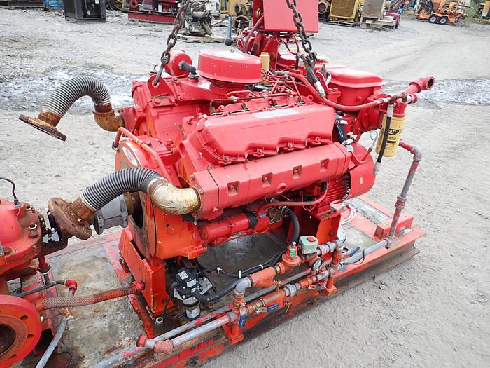 Used 1988 CAT 3208 Industrial Diesel Engine w/ MARINE MANIFOLDS 
