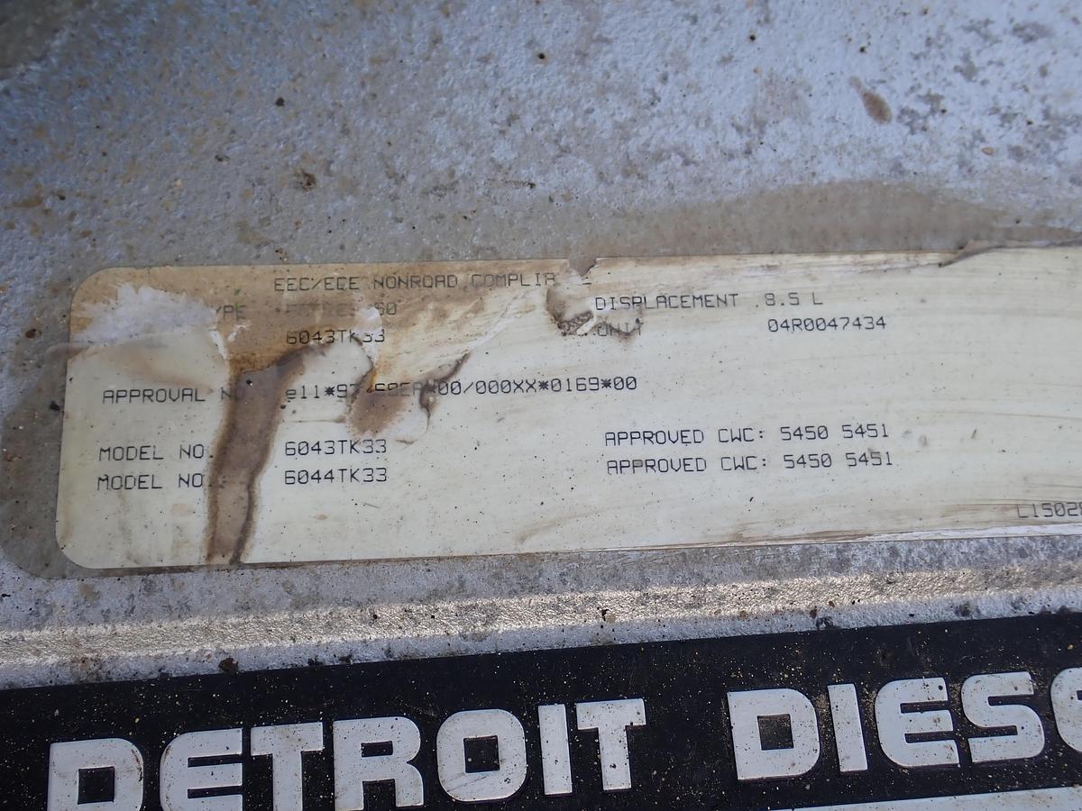 Used 2005 Detroit Diesel Series 50 8.5 Liter Engine INDUSTRIAL