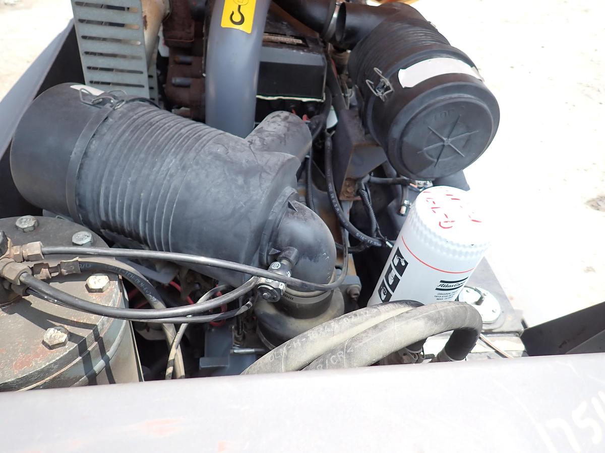 Used 2012 Atlas Copco XAS185JD7 185 CFM Air Compressor