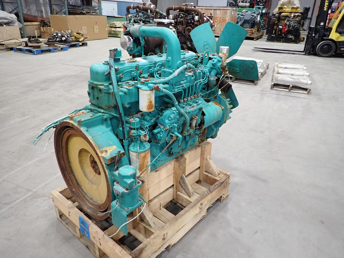 Used Komatsu S6D110-1 Turbo Diesel Engine 341 HOURS!