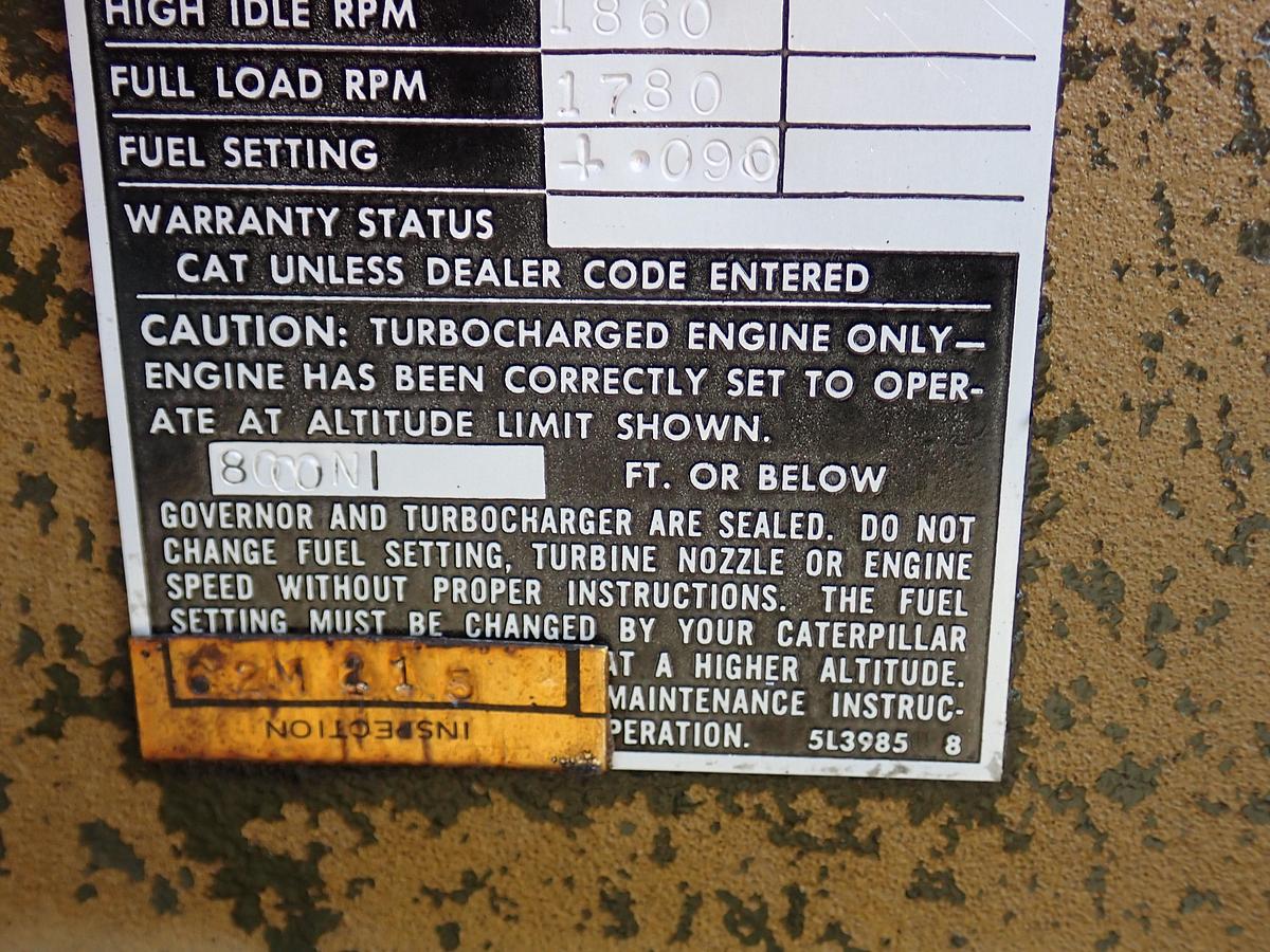Used CAT D333C Turbo Diesel Engine 205 HOURS 3306 PC