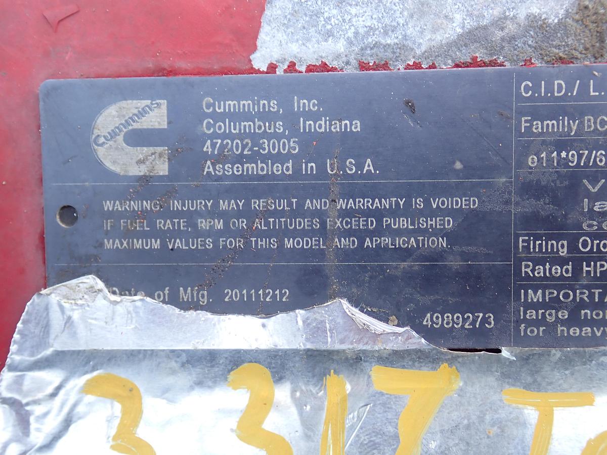 Used 2011 Cummins QSB 4.5 Diesel Engine CPL 8755