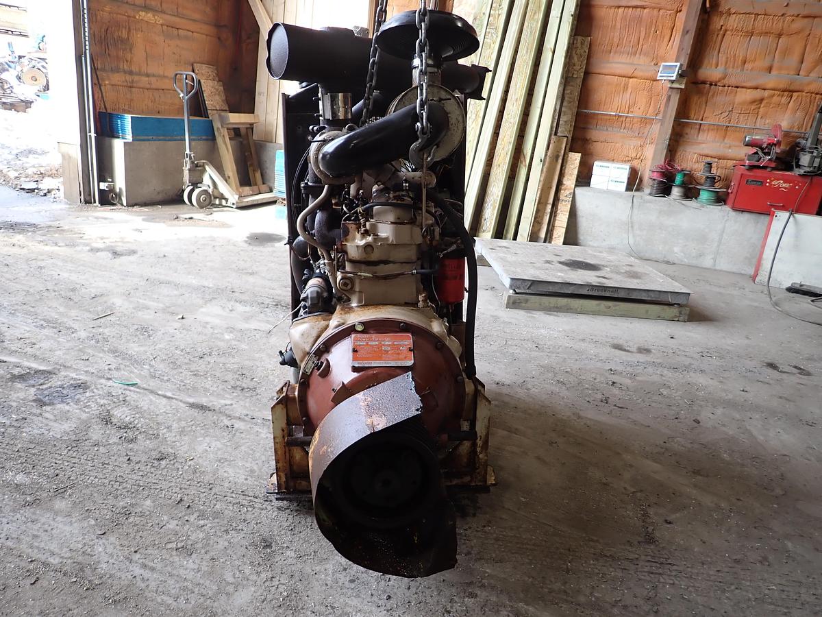 Used John Deere 4045TF001 Turbo Diesel Engine POWER UNIT w/ PTO Clutch