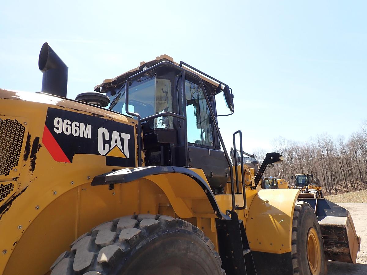 Used 2019 CAT 966M Wheel Loader Q/C & FORKS