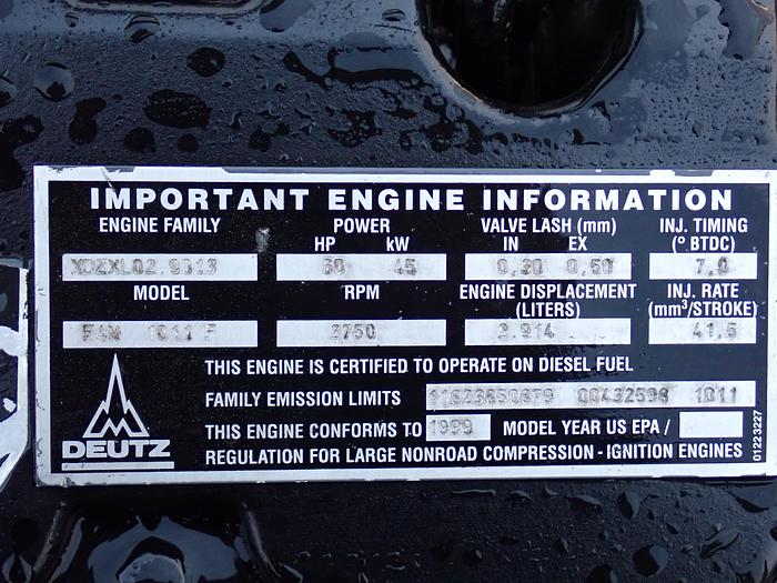 Refurbished DEUTZ F4M1011F REBUILT Diesel Engine