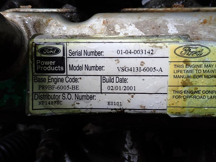 Used 2001 Ford VSG413I Gas Engine