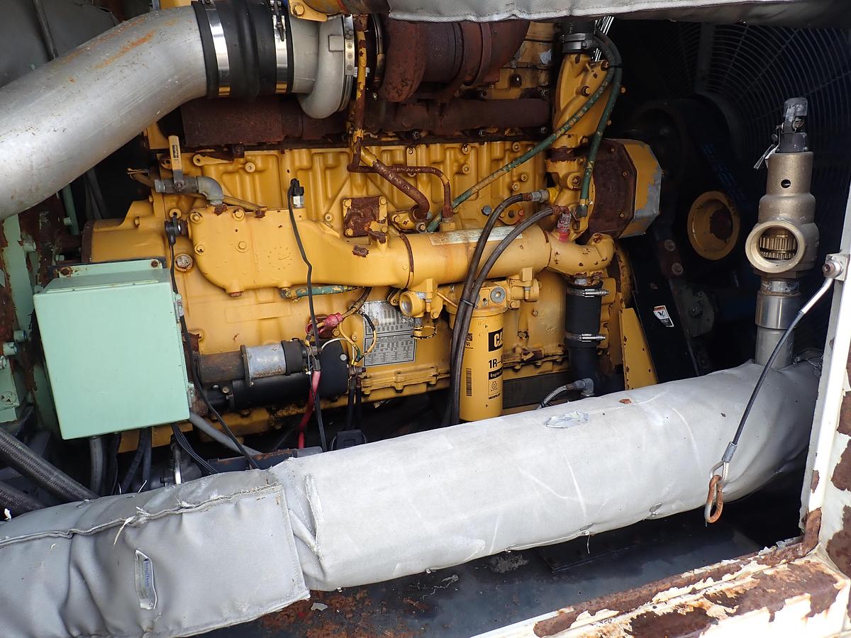 Used 2003 Sullair DE18 1550 CFM Oil Free Air Compressor CAT C16 8716 HRS