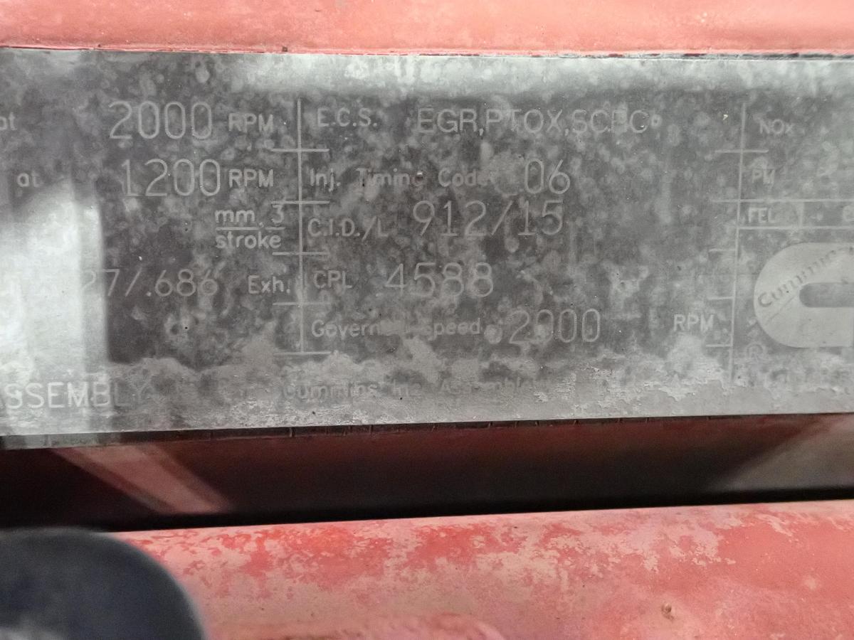 Used 2016 Cummins ISX 550 Diesel Engine CM2350 CPL 4588