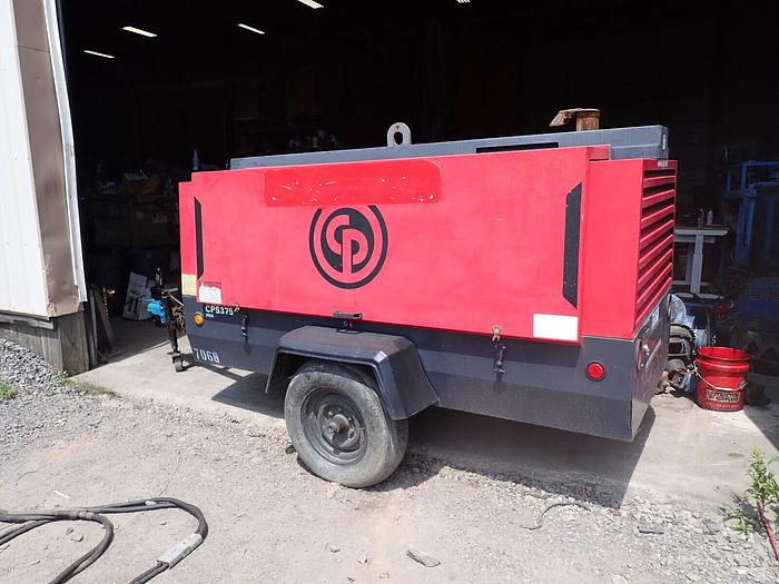 Used 2012 Chicago Pneumatic CPS375 375 CFM Air Compressor LOW HOURS! VIDEO! Trailer
