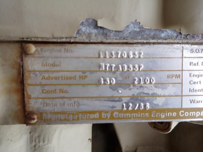 Used 1986 Cummins NTTA-855P 450 HP Big Cam 855