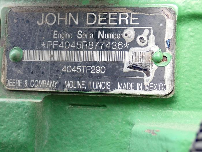 Used 2012 John Deere 4045TF290 Diesel Power Unit 80 HP