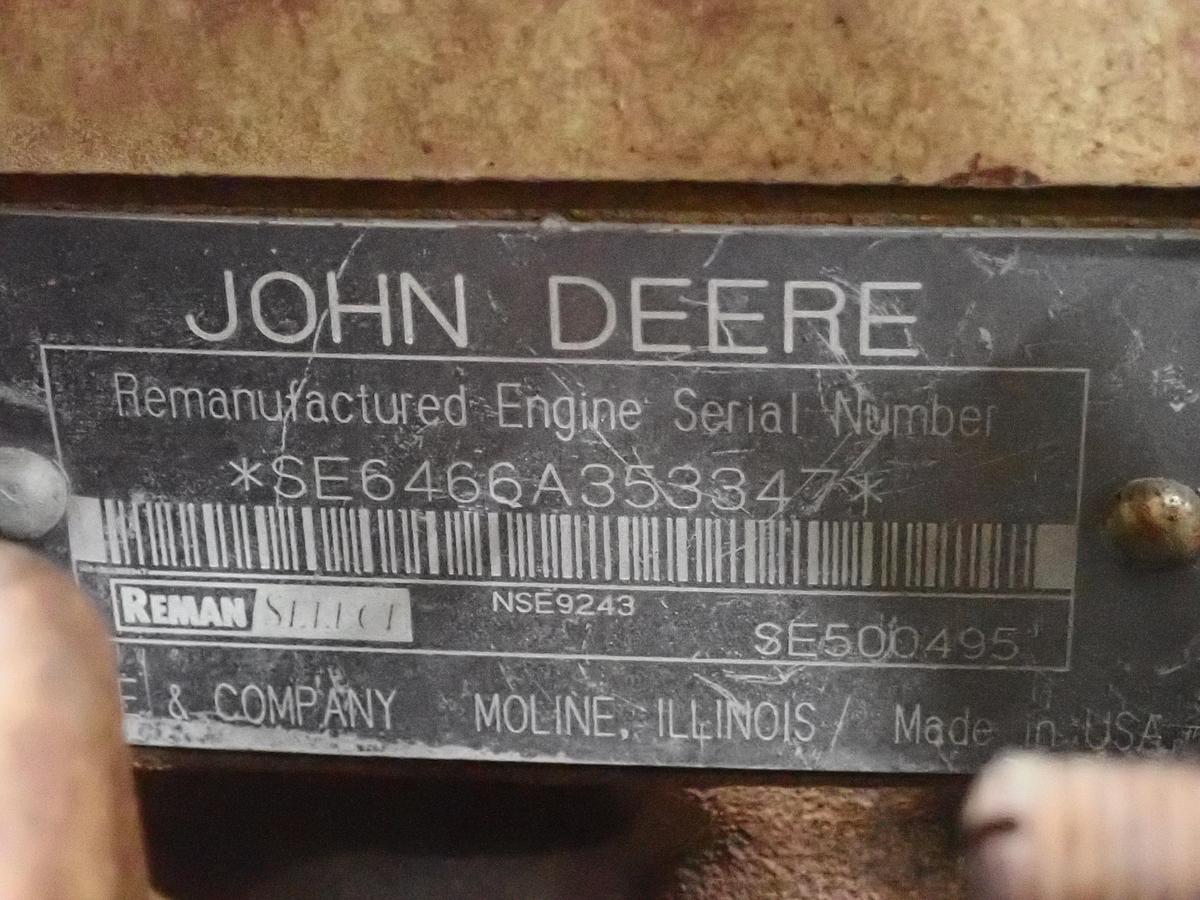 Used John Deere 6466AT Diesel Engine 790D Excavator