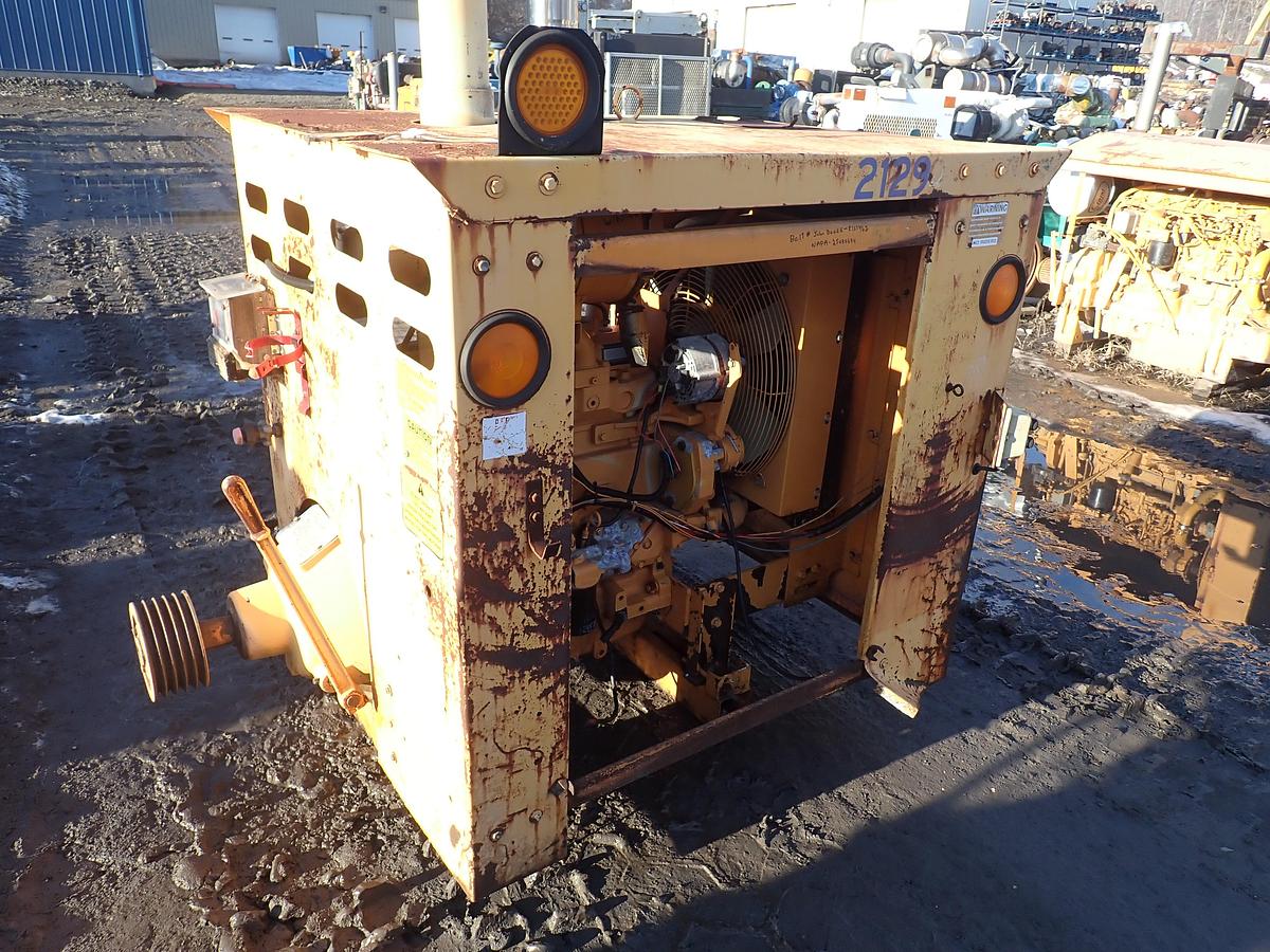 Used 1999 John Deere 4045TF150 Diesel Engine POWER UNIT w/ PTO Clutch