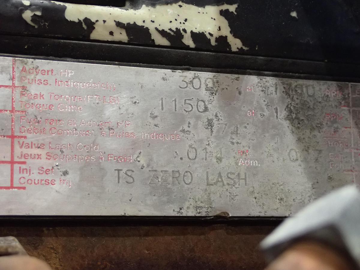 Used 1995 Cummins LTA10-300 Diesel Truck Engine DRY INTAKE CPL 1866