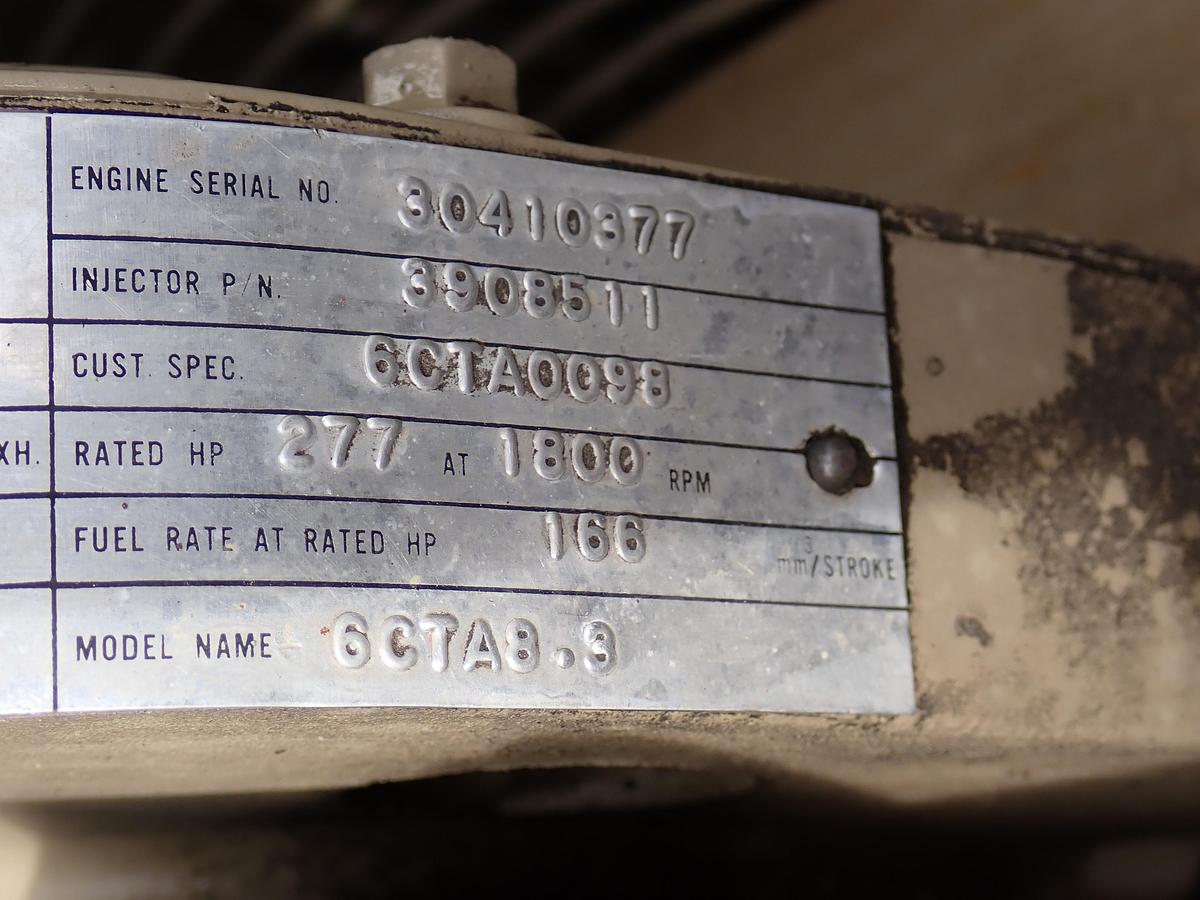 Used 1990 Cummins 6CTA 8.3 Diesel Engine 297 HOURS!