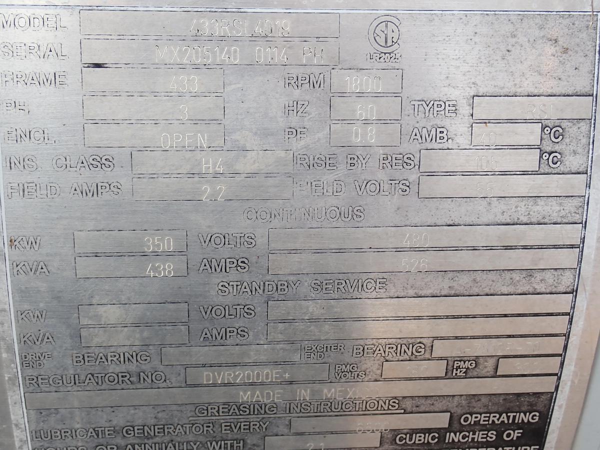 Used Detroit Diesel 350 KW