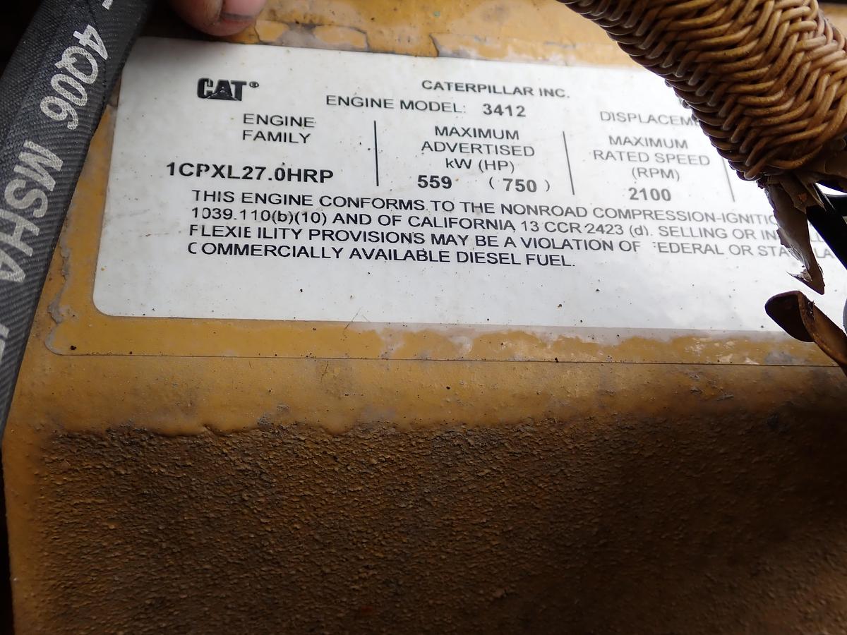 Used 2007 CAT 3412E Diesel Engine POWER UNIT! 860 HP 184-5369