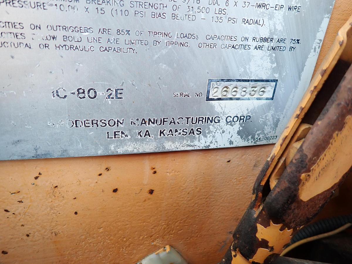 Used 1997 Broderson IC80-2E Carry Deck Crane