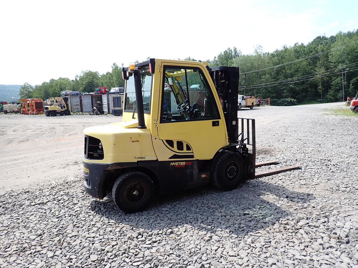 Used 2015 Hyster H80FT Diesel Forklift LOW HOURS! POSITIONERS!