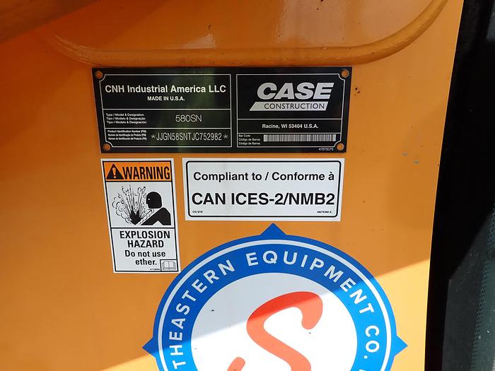 Used 2019 Case 580 Super N Loader Backhoe CLEAN! EXTENDAHOE 4 Stick 4WD 580SN