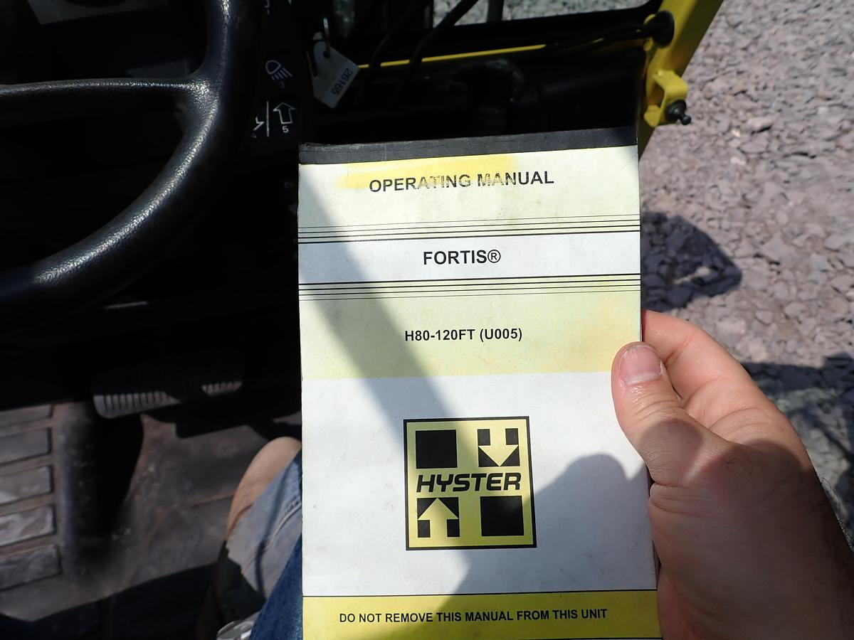 Used 2015 Hyster H80FT Diesel Forklift LOW HOURS! POSITIONERS!