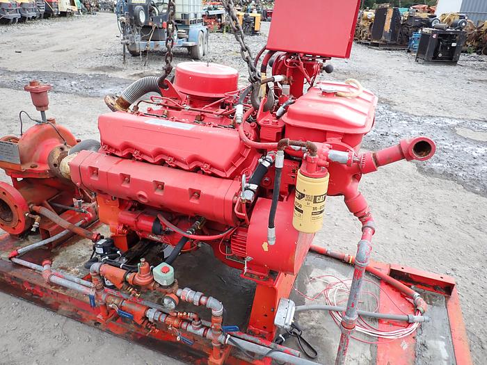 Used 1988 CAT 3208 Industrial Diesel Engine w/ MARINE MANIFOLDS 