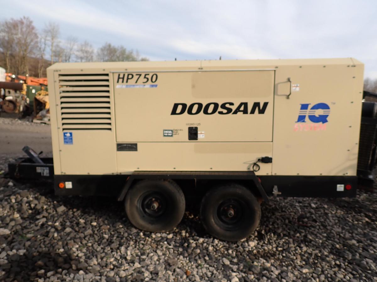 Used 2014 Doosan HP750WCU IQ 750 CFM Air Compressor