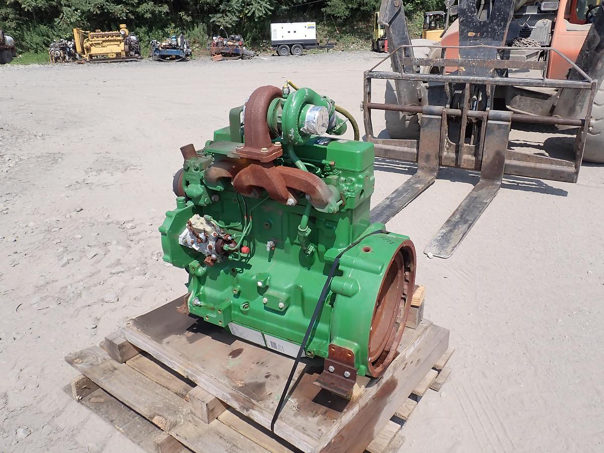 Used John Deere 4045TF151 Diesel Engine LOW HOUR GOV'T SURPLUS