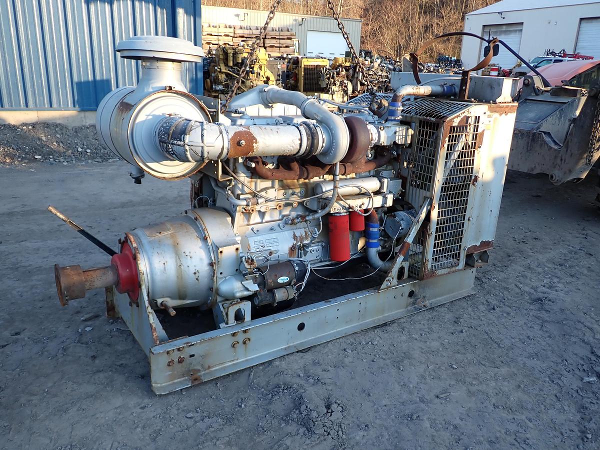 Used 2000 Cummins N14-C Diesel Engine POWER UNIT w/ PTO CLUTCH